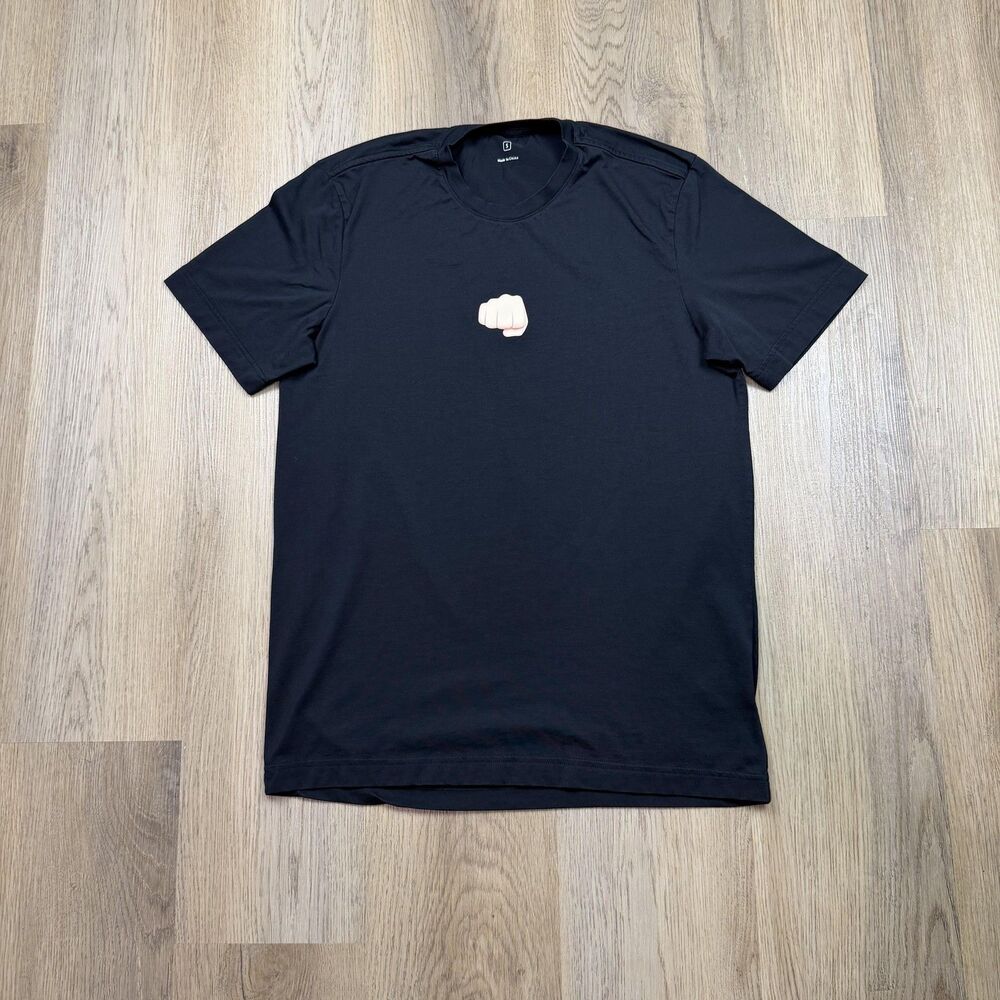 Apple Shirt Mens Small Black Fist Emoji Graphic Tee T-Shirt Cupertino CA
